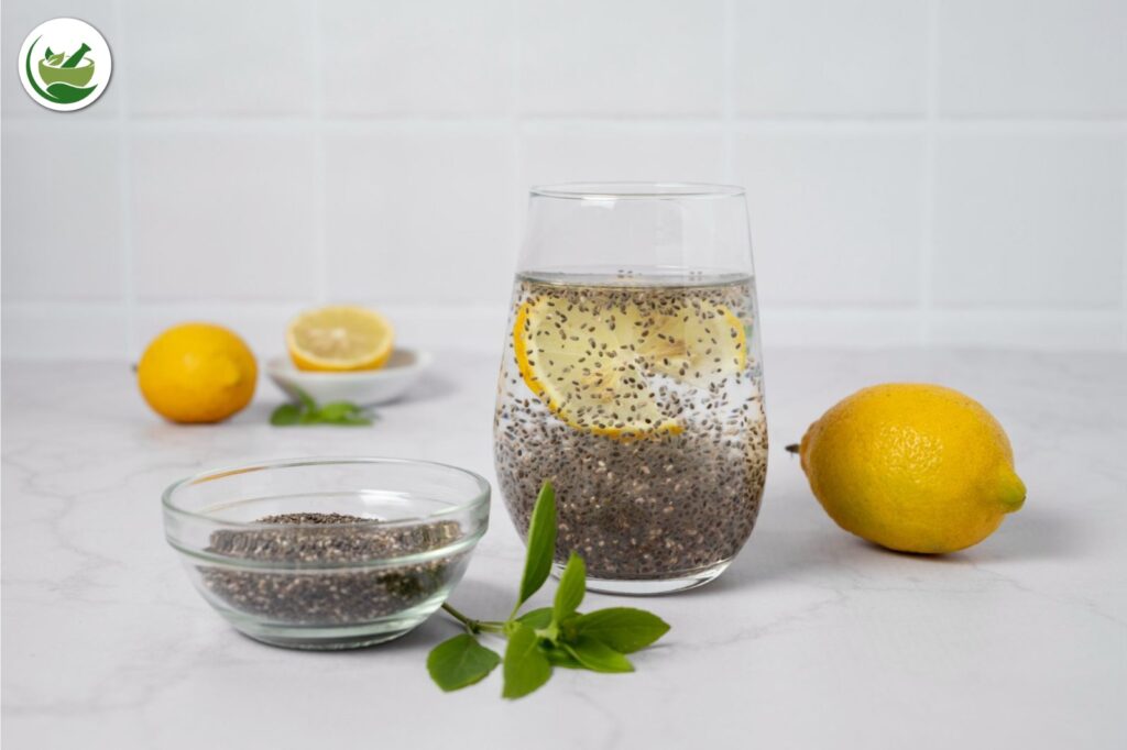 Benefits of lemon water with chia seeds