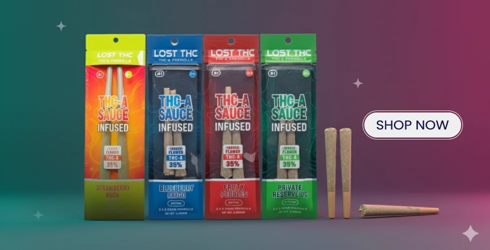 Lost THC 35% THCa Sauce Infused Pre-Rolls 4g
