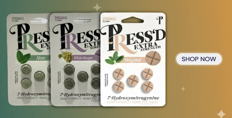 Press’d Extra Strength 7-Hydroxymitragynine Tablets 40mg