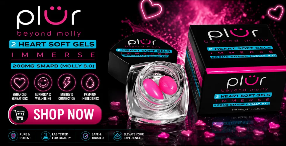 PLÜR Beyond Molly 5-MAPB Immerse Soft Gels 200mg